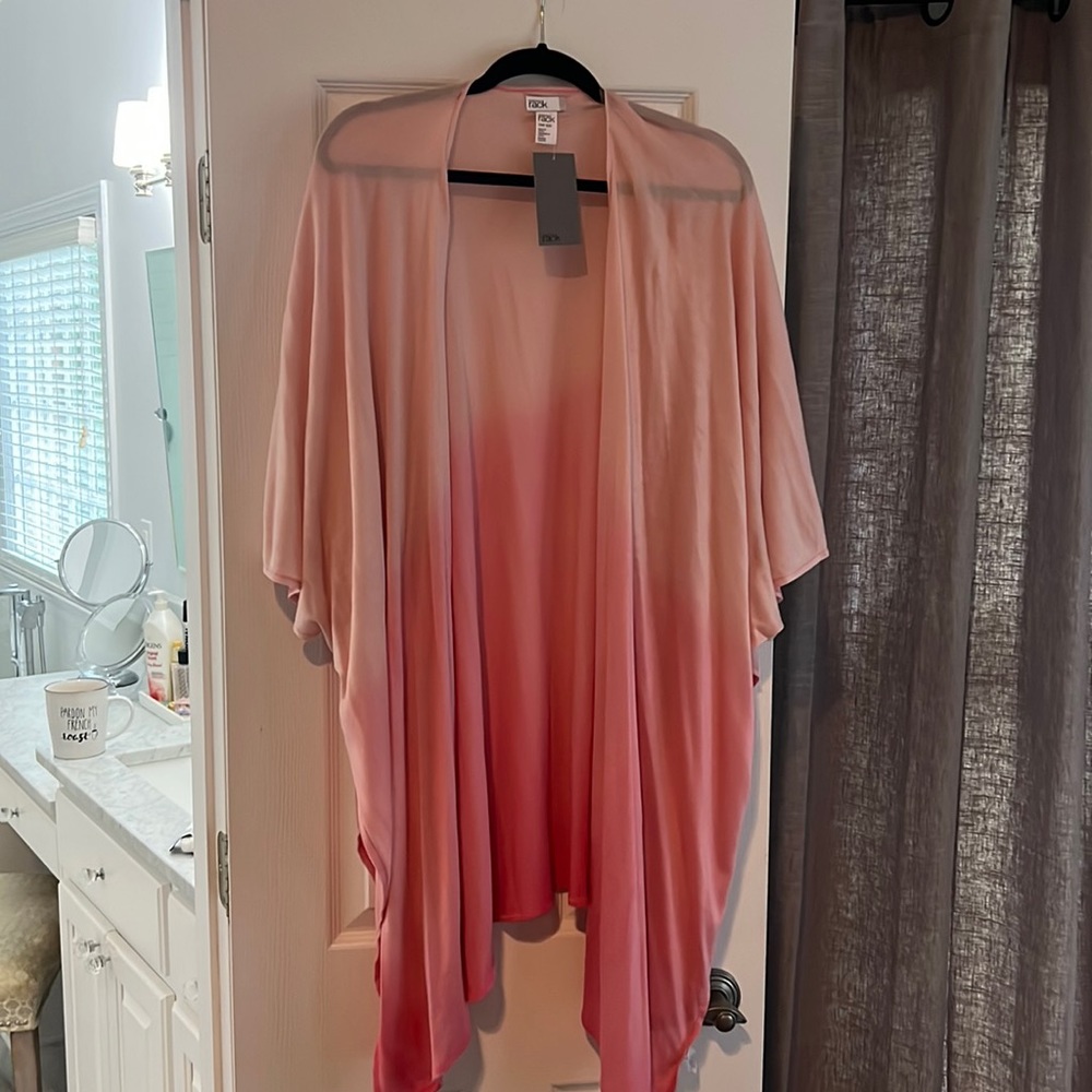 Pink hombre pashmina or cover up